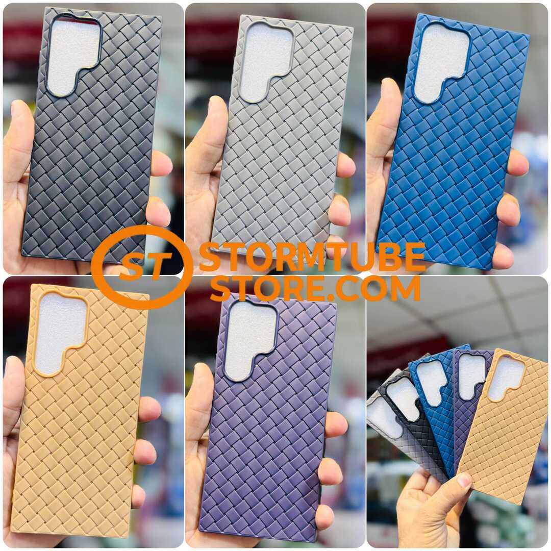 Samsung Galaxy S26 Ultra Case | Luxury Breathable Mesh Grid Woven Cooling Thin Cover | Soft Silicone Shockproof Phone Casing