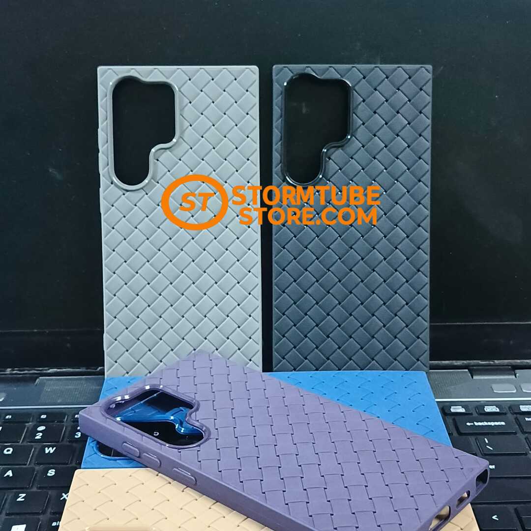 Samsung Galaxy S26 Ultra Case - Luxury Breathable Woven Mesh Soft Cover
