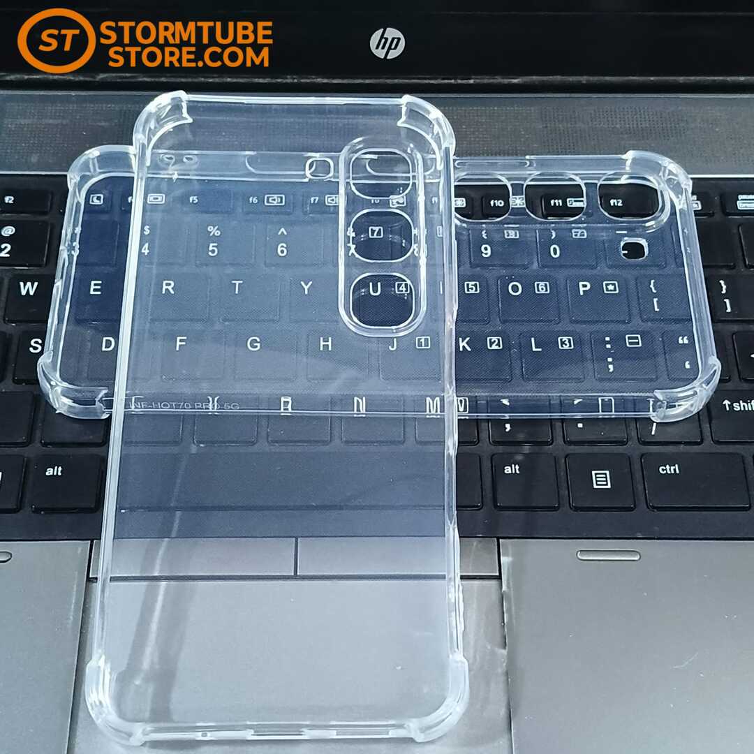 Infinix Hot 70 Pro 5G Transparent TPU Back Cover – Clear Flexible Case - Image 4