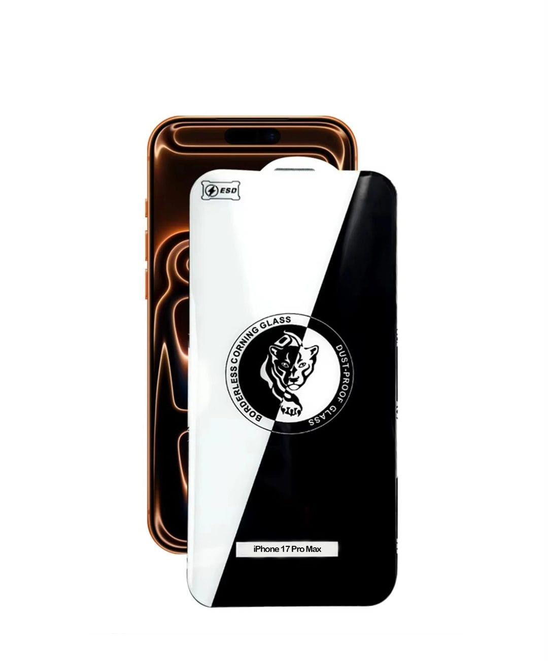 iPhone 17 Pro Max 3D Borderless Tempered Glass – 9H Full Coverage - Image 3