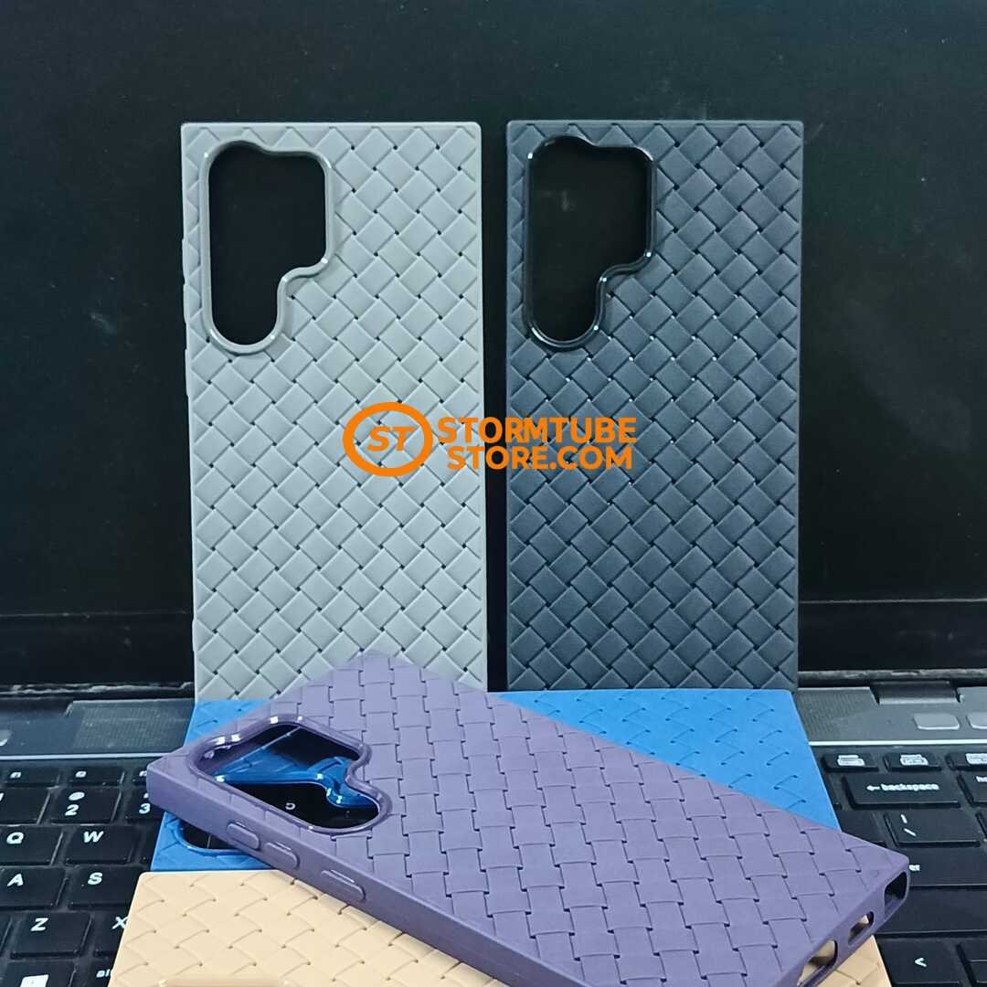 Samsung Galaxy S24 Ultra Case - Luxury Breathable Woven Mesh Soft Cover - Image 2