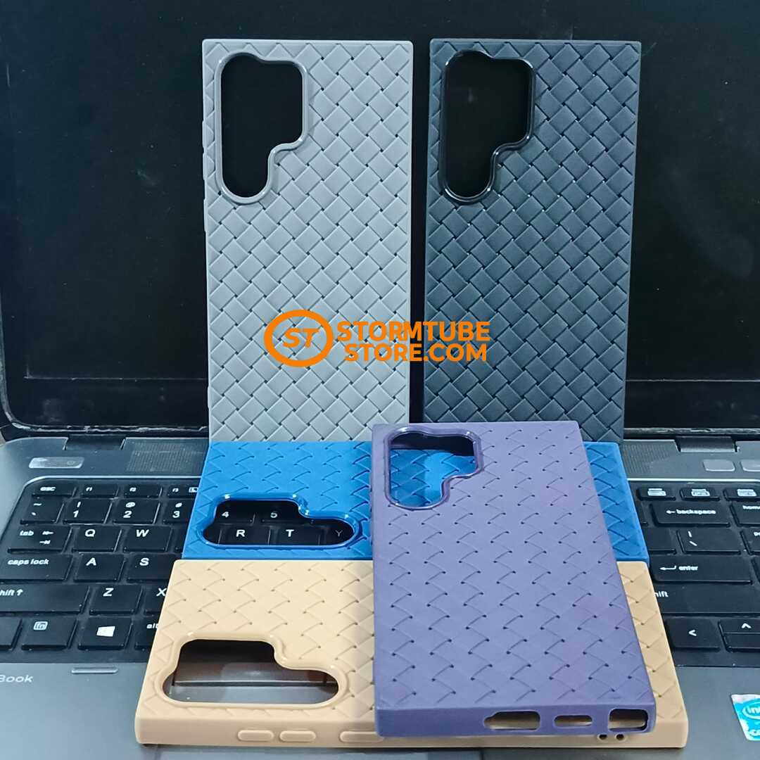 Samsung Galaxy S24 Ultra Case - Luxury Breathable Woven Mesh Soft Cover - Image 4