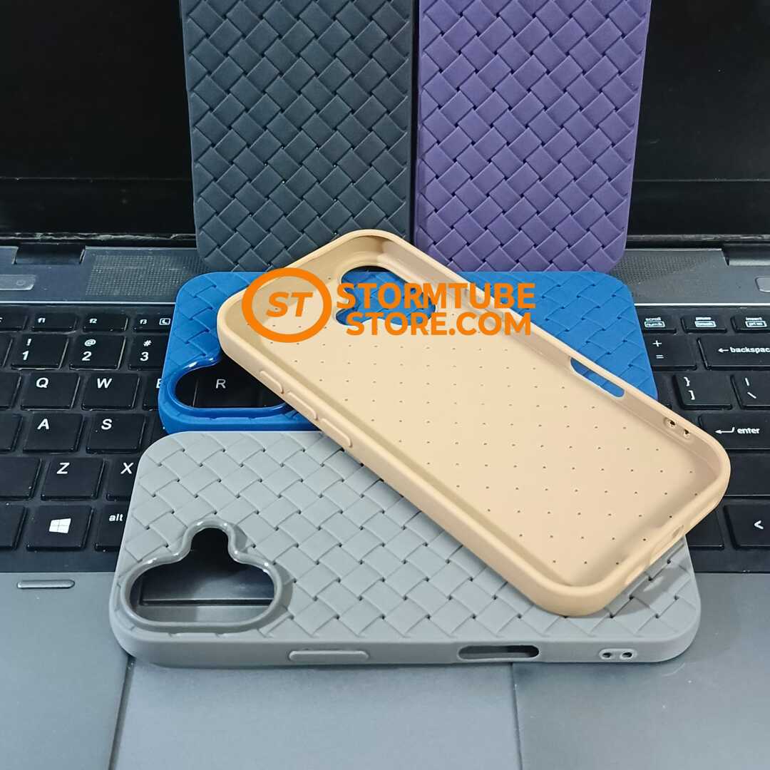 iPhone 17 Case - Luxury Breathable Woven Mesh Soft Cover - Image 2