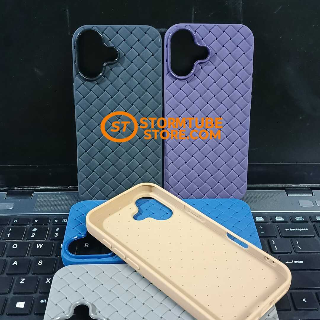 iPhone 17 Case - Luxury Breathable Woven Mesh Soft Cover - Image 3