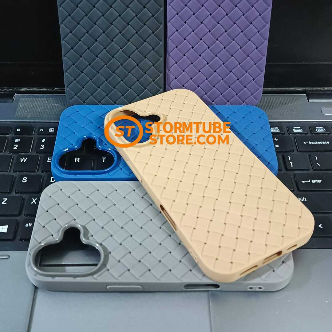 iPhone 17 Case - Luxury Breathable Woven Mesh Soft Cover - Image 4