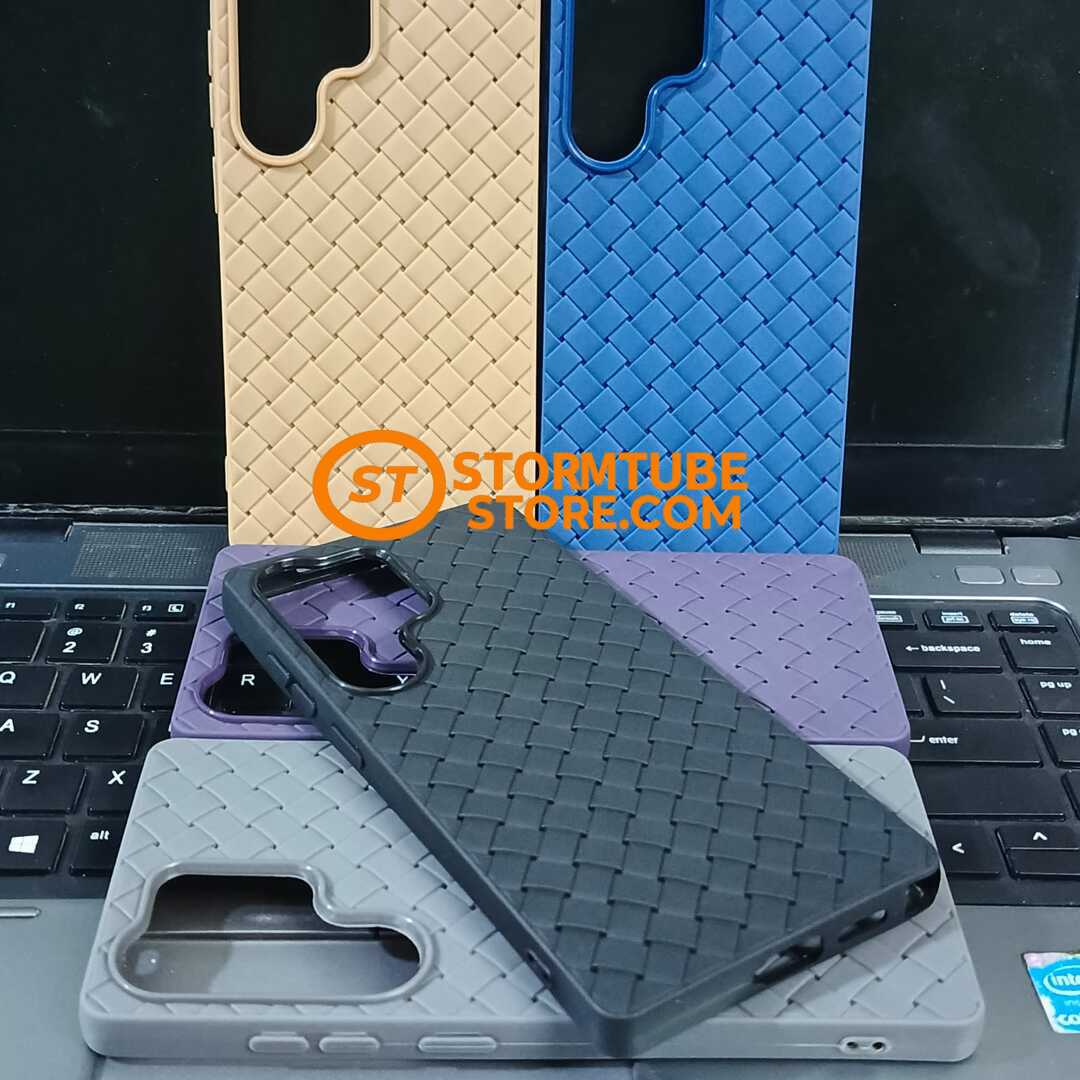 Samsung Galaxy S25 Ultra Case - Luxury Breathable Woven Mesh Soft Cover - Image 2