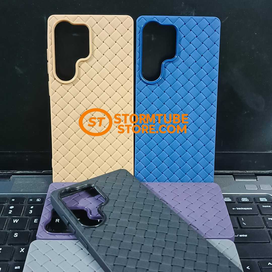 Samsung Galaxy S25 Ultra Case - Luxury Breathable Woven Mesh Soft Cover - Image 4