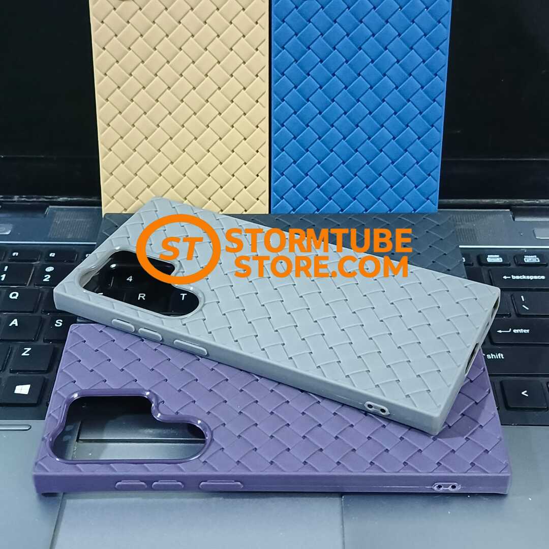 Samsung Galaxy S23 Ultra Case - Luxury Breathable Woven Mesh Soft Cover - Image 2