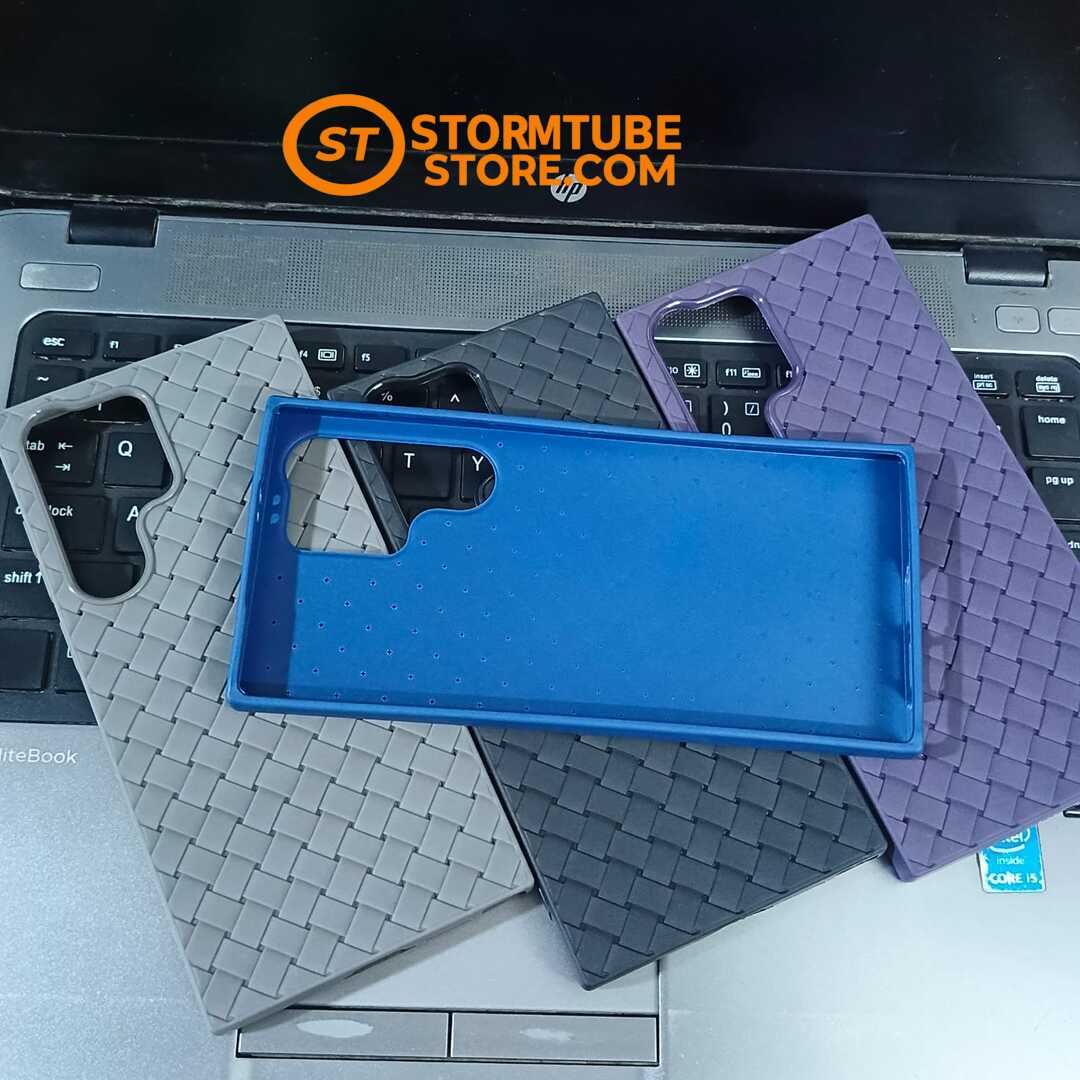 Samsung Galaxy S22 Ultra Case - Luxury Breathable Woven Mesh Soft Cover - Image 2