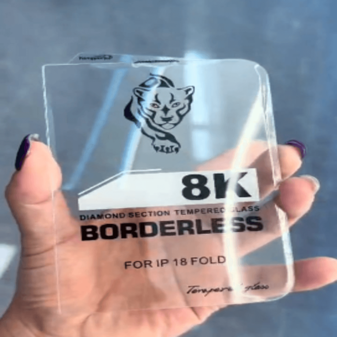 iPhone 18 Fold 3D Borderless Tempered Glass 9H Full Coverage